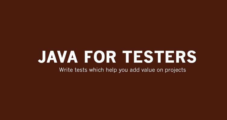 java for tester