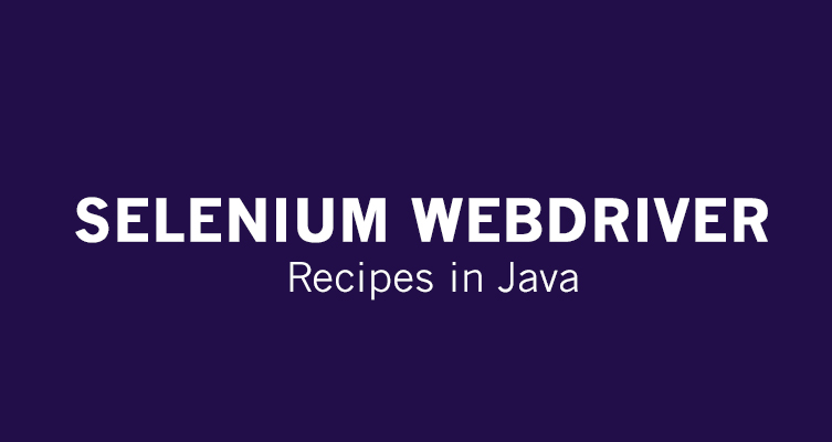 selenium webdriver recipes in java